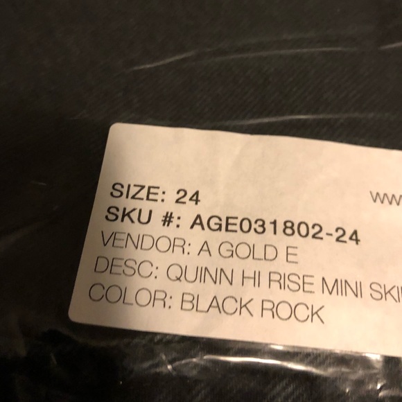 SOLD• Brand new✨AGOLDE Black Denim Jean Skirt - Picture 6 of 6